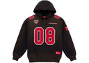 Supreme Football Jersey Hooded Sweatshirt Black one-kickz