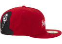 Supreme Ghostface Box Logo New Era 59Fifty Cap Red one-kickz