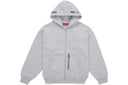 Supreme God Over Money Zip Up Hooded Sweatshirt Heather Grey one-kickz