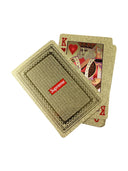 Supreme Gold Foil Playing Cards Gold one-kickz