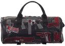 Supreme Guns Embroidered Leather Duffle Bag Black one-kickz