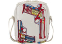 Supreme Guns Embroidered Leather Shoulder Bag White one-kickz