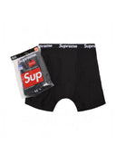 Supreme Hanes Boxer Briefs 4 Pack Black one-kickz