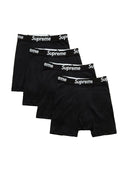 Supreme Hanes Boxer Briefs 4 Pack Black one-kickz