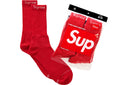Supreme Hanes Crew Socks 4 Pack Red one-kickz