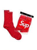 Supreme Hanes Socks 4 Pack Red Supreme One Kickz