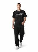 Supreme Hard Tee Black one-kickz