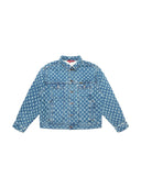 Supreme Hole Punch Denim Trucker Jacket Blue one-kickz