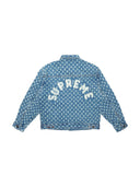 Supreme Hole Punch Denim Trucker Jacket Blue one-kickz