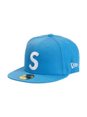Supreme Jesus Piece S Logo New Era 59Fifty Hat Blue one-kickz