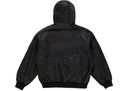 Supreme Jordan Hooded Leather Jacket SS26 Black one-kickz