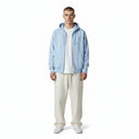 One Kickz Supreme Jordan Hooded Sweatshirt (SS26) azul claro con cremallera frontal y logo de Jumpman bordado.