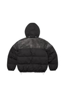 Supreme Leather Yoke Puffer Jacket 'Black' one-kickz