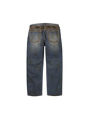 Supreme Leopard Faux Fur Loose Fit Jean Washed Indigo one-kickz