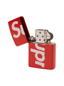 Supreme Logo Zippo Red one-kickz