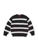 Supreme Loose Gauge Stripe Small Box Sweater Black Supreme One Kickz