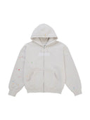 Supreme MM6 Maison Margiela Box Logo Zip Up Hooded Sweatshirt White one-kickz