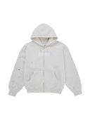 Supreme MM6 Maison Margiela Box Logo Zip Up Hooded Sweatshirt White one-kickz