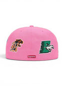Supreme Mascots S Logo New Era 59Fifty Fitted Cap Pink one-kickz