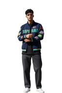 Supreme Mascots Zip Up Sweatshirt Navy