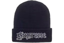 Supreme Metallic Stripe Beanie Black