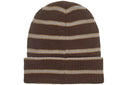 Supreme Metallic Stripe Beanie Brown