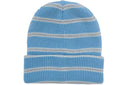Supreme Metallic Stripe Beanie Light Blue