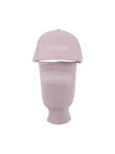 Supreme New Era Box Logo 59Fifty Balaclava Cap Light Pink one-kickz