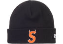 Supreme New Era Devil S Logo Beanie Black one-kickz