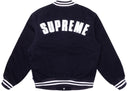Supreme New Era MLB Varsity Jacket Navy one-kickz
