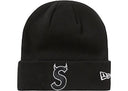 Supreme New Era S Logo Beanie FW22 Black one-kickz