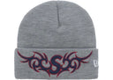 Supreme New Era Tribal S Logo Beanie Heather Grey one-kickz
