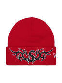 Supreme New Era Tribal S Logo Beanie Red one-kickz