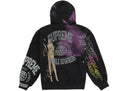 Supreme Overprint Hooded Sweatshirt Black one-kickz