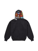 Supreme Patches Zip Up Hooded Sweatshirt Black one-kickz