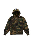 Supreme Patches Zip Up Hooded Sweatshirt Woodland Camo one-kickz