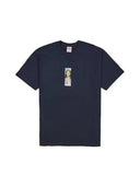 Supreme Prayer Card Box Logo Tee Navy one-kickz