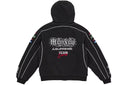 Supreme Racing Lined Zip Up Hooded Sweatshirt Black one-kickz
