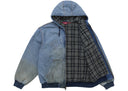 Supreme Reflective Arc Hooded Work Jacket Denim
