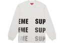 Supreme Reflective L/S Top White