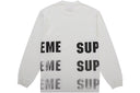 Supreme Reflective L/S Top White