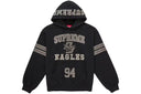 Supreme Rhinestone Eagle Hooded Sweatshirt Black one-kickz