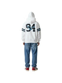 Supreme Rhinestone Eagle Hooded Sweatshirt White