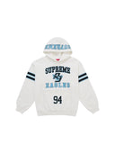 Supreme Rhinestone Eagle Hooded Sweatshirt White