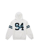 Supreme Rhinestone Eagle Hooded Sweatshirt White