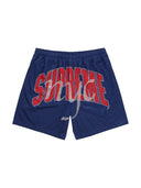 Supreme Rhinestone Mesh Short Navy one-kickz