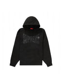 Supreme Rhinestone Shadow Hooded Sweatshirt Black one-kickz