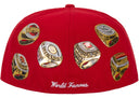 Supreme Rings Box Logo New Era 59Fifty Fitted Hat Red one-kickz