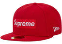 Supreme Rings Box Logo New Era 59Fifty Fitted Hat Red one-kickz