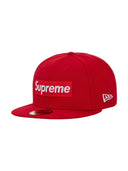 Supreme Rings Box Logo New Era 59Fifty Fitted Hat Red one-kickz